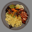 37. Noodles m. Kylling & Teriyaki Sauce